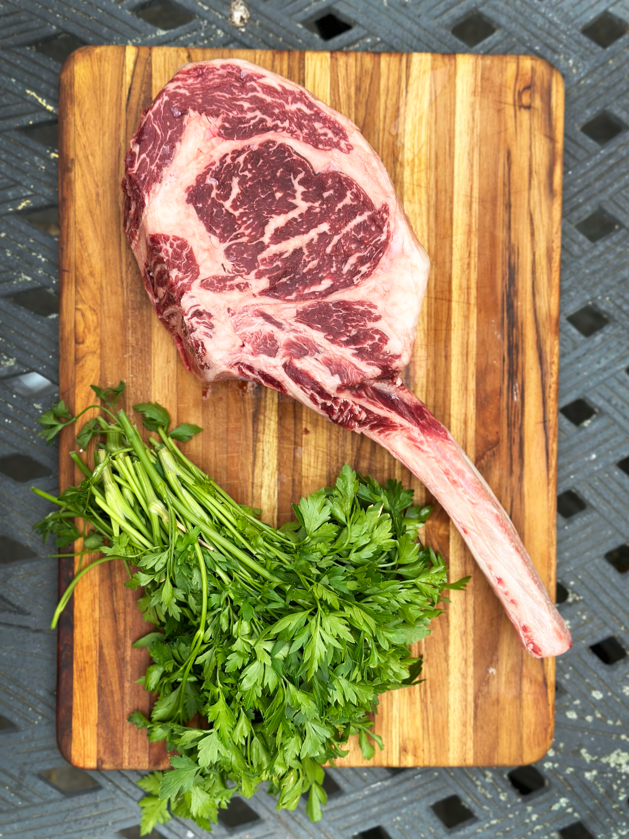 Surf 'N Turf - Tomahawk, NY Strip OR Ribeye and Maine Lobster Tails
